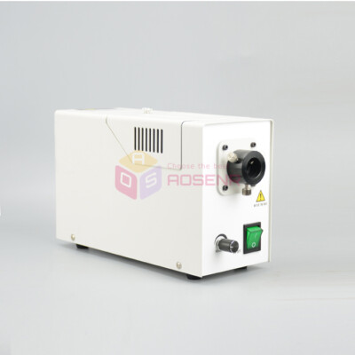 110V/220V Dual Metal Pipe Halogen Cold Light Source Fiber Optic Microscope Light