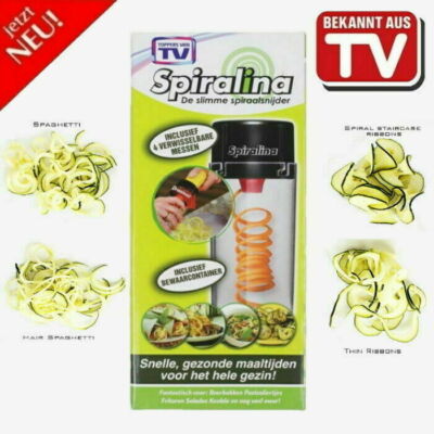 SPIRALINA Spiralschneider Gemüseschneider Gemüsespaghetti Zerkleinerer Julienne