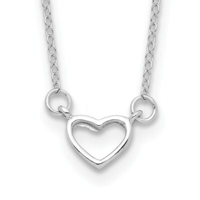 925 Sterling Silver Heart Necklace | eBay