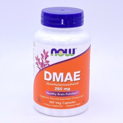 EXP 7/2024 - Now Foods - DMAE - 250MG - 100 Veg Capsules