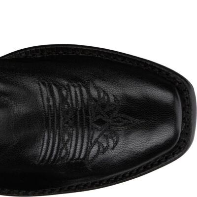 Pre-owned Tony Lama Women's Ep4583 Sagrada 11" Raven Square Toe Western Boot In Raven (black)