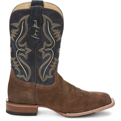 JUSTIN BOOTS JUSTIN MEN'S GR8015 DILLON 11" WAXY TAN (BROWN) SQUARE TOE WESTERN WORK BOOTS