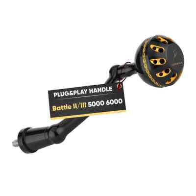 GOMEXUS Power Handle for Penn Battle II III 5000-6000 Plug and Play 75mm