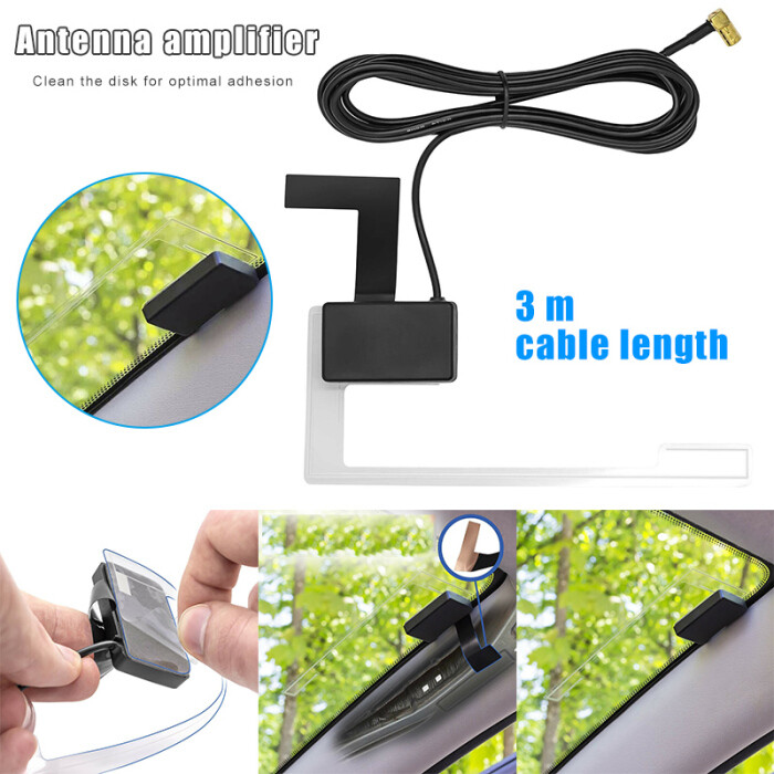 Autoradio Stereo Glasverstärkte DAB DAB+ Antenne für JVC Kenwood Sony Alpine