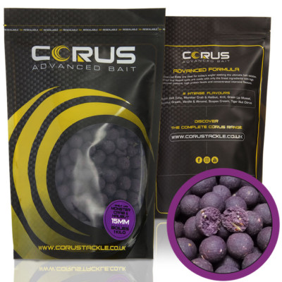 1kg Boilies Krill, Nut Cluster, Scopex, Monster Crab Bait 15mm Corus Tackle Carp