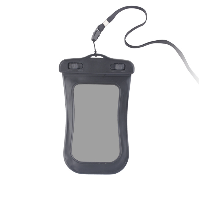 CUSTODIA WATERPROOF IMPERMEABILE UNIVERSALE per SMARTPHONE 3,5" - 4,5" NERA