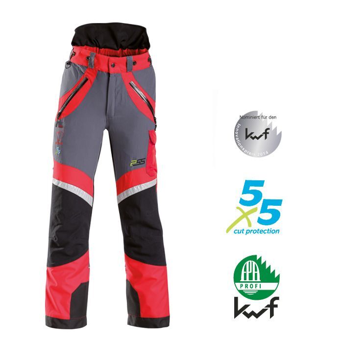 PSS Schnittschutzhose X-treme Light Rot/Grau