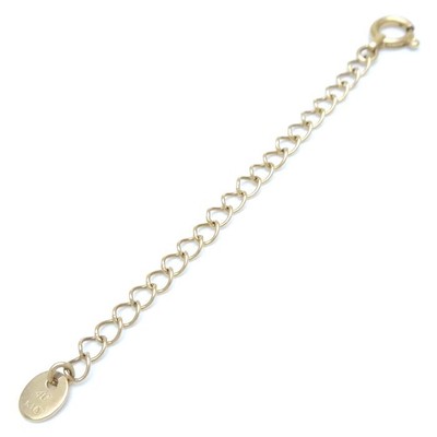 fdcp 4  Adjuster Chain 18K Yellow Gold Necklace 5.5cm 0.6 grams /292435
