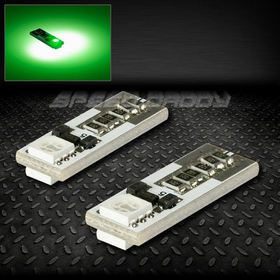 ПАРА 2SMD 2 5050 SMD LED T10 W5W CANBUS ЗЕЛЕНАЯ ВНУТРЕННЯЯ КУПОЛЬНАЯ КЛИНОВИДНАЯ ЛАМПОЧКА 12V