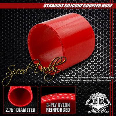 2.75 3-СЛОЙНЫЙ ПРЯМОЙ ТУРБОНАДДУВ / ВПУСКНОЙ ТРУБОПРОВОД СИЛИКОНОВАЯ МУФТА ШЛАНГ-РЕДУКТОР / ТРУБА КРАСНОГО ЦВЕТА