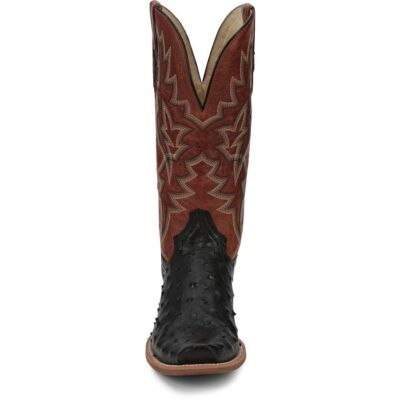 Pre-owned Tony Lama Men's Sa8267 Rylen 13" Full Quill Black Square Toe Western Boot