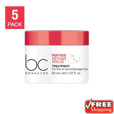 [5 PACK] BC Bonacure Peptide Repair Rescue Deep Nourishing Treatment 30ml 1oz