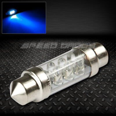 39-МИЛЛИМЕТРОВАЯ СИНЯЯ ЛАМПА НАКАЛИВАНИЯ с КУПОЛОМ ДЛЯ САЛОНА АВТОМОБИЛЯ ВЫСОКОЙ МОЩНОСТИ 12 В с КРУГЛЫМ СВЕТОДИОДОМ 8X3 мм