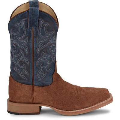 JUSTIN BOOTS JUSTIN MEN'S BR385 FERGUS 11" GOLDEN OAK (BROWN) MEDIUM SQUARE TOE WESTERN BOOTS