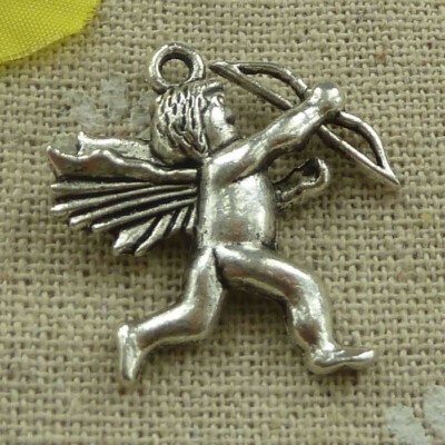 Free Ship 66 pcs tibetan silver Cupid charms 29X26mm L-3244