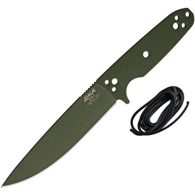 EKA RTG-1 Fixed knife 5.75'' Blade green 1095HC Steel One Piece Construction