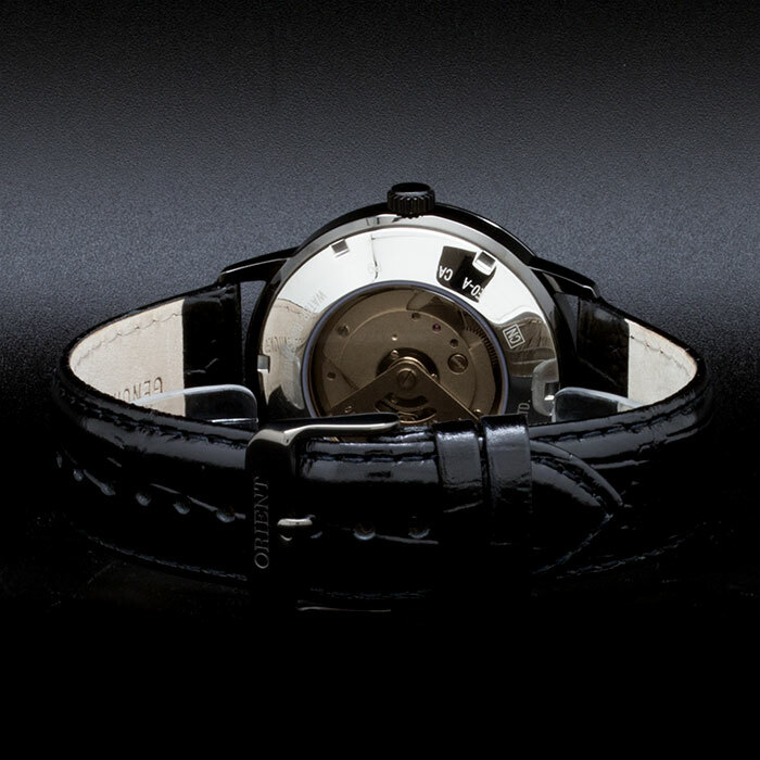 Pre-owned Orient Symphony Automatic Watch Black Dial Basic Date Er27001b Made In Japan