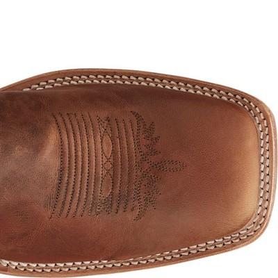 Pre-owned Tony Lama Men's 7956 Avett 11" Honey (brown) Square Toe Unit Heel Western Boots