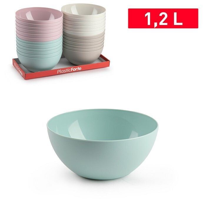 Set 24 Pezzi Ciotola 1.2Lt In Plastica Colorata hmj