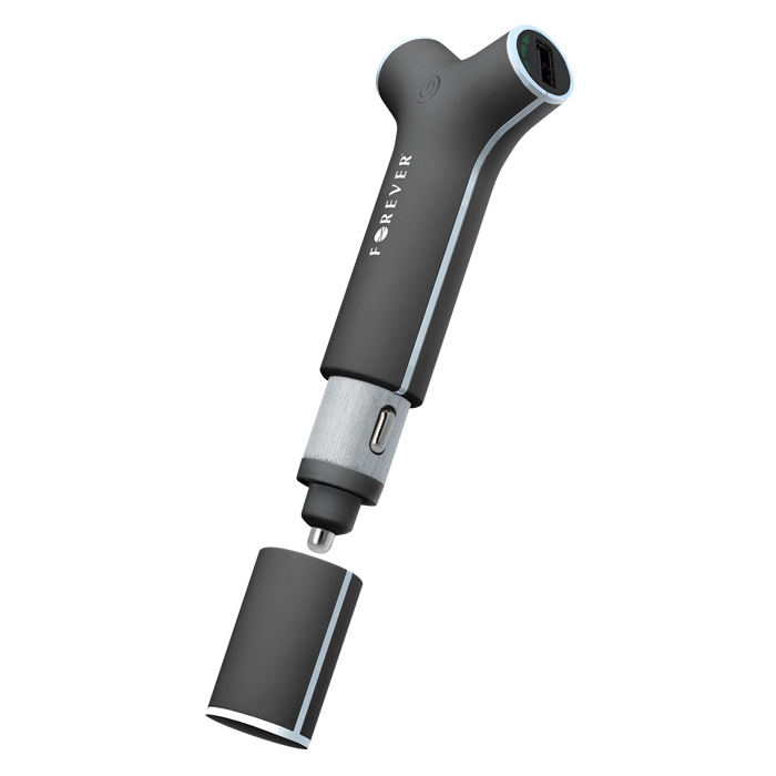 FOREVER Y-STYLE CARICABATTERIA DA AUTO CON BATTERIA INTEGRATA 2600mh SMARTPHONE