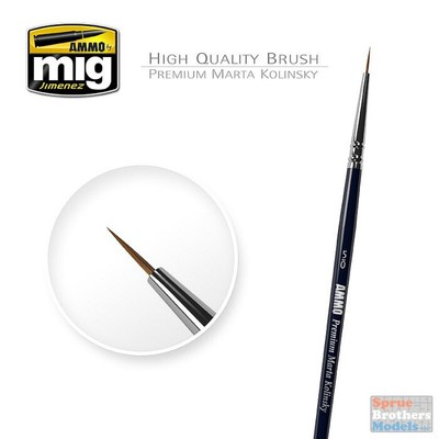 AMM8600 AMMO by Mig - 5/0 Premium Marta Kolinsky Round Brush