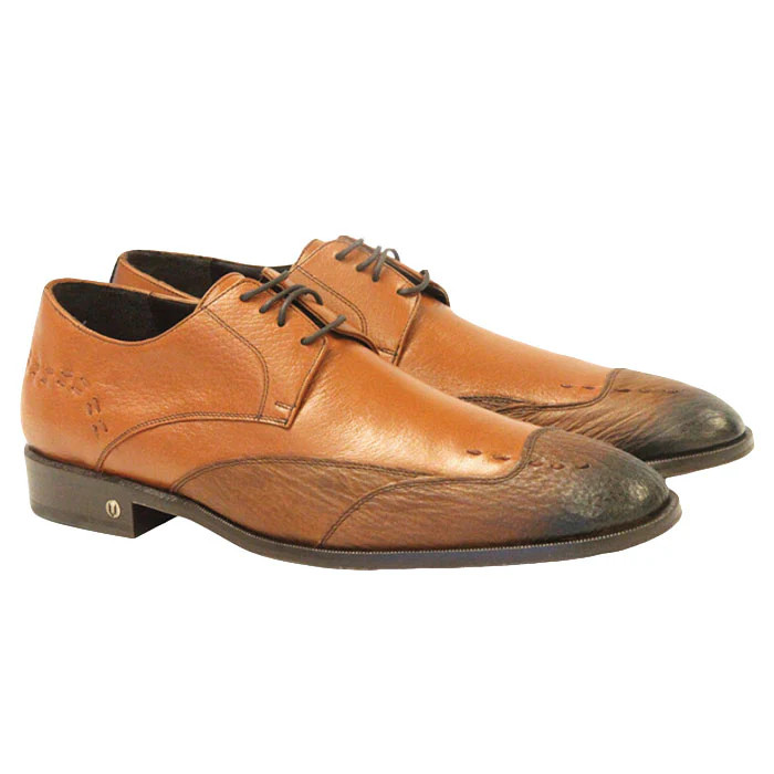 Vestigium Shark Dress Shoes Cognac Size 8 USA