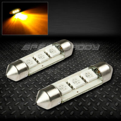 ПАРА 3 SMD 3SMD 11X39 ММ ЯНТАРНЫЙ 5050 5055 СВЕТОДИОДНЫЙ ВНУТРЕННИЙ КУПОЛ ЛАМПЫ НАКАЛИВАНИЯ 12 В