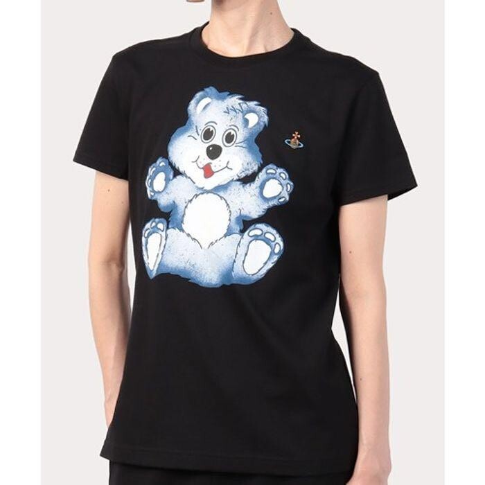 Pre-owned Vivienne Westwood Women's Teddy Peru T-shirt Bear Black Size S L28.3in Orb