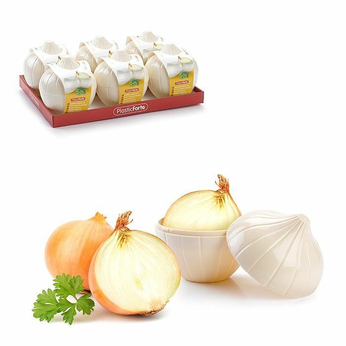 Set 6 Pezzi Salva Cipolla In Plastica Conserva Cipolla Frigo Freschezza hmj