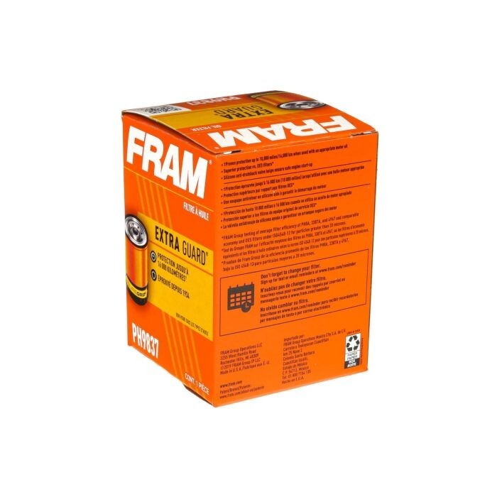 Fram PH9837 Oil-Filter Extra-Guard, 10,000 Mile Change, Spin-On Oil Filter