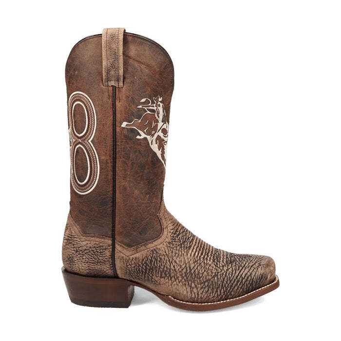 Pre-owned Dan Post "the Dirt Show" Bison Leather Boot Dp5037 In Brown