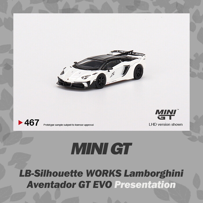 MINI GT 1:64 Model Car Lambor Aventador GT EVO Silhouette