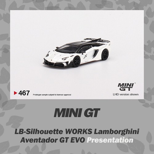 ミニカー MINI GT Lamborghini Aventador GT EVO 467 Mini GT 1:64 LB-Silhouette WORKS Lamborghini Aventador GT