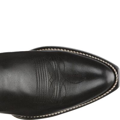 Pre-owned Justin Boots Justin Women's Vn4463 Whitley 15" Midnight Black Medium Round Toe Western Boots In Midnight Black (black)