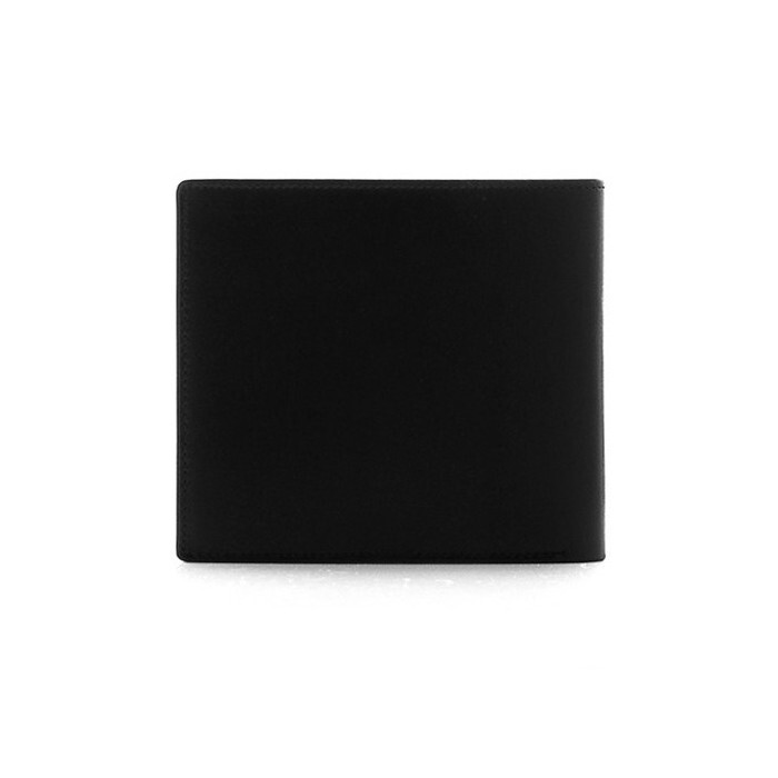 Pre-owned Montblanc Meisterstück Leather Bifold Wallet Purse Card Coin Holder For Men In Black