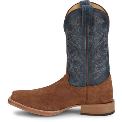 JUSTIN BOOTS JUSTIN MEN'S BR385 FERGUS 11" GOLDEN OAK (BROWN) MEDIUM SQUARE TOE WESTERN BOOTS