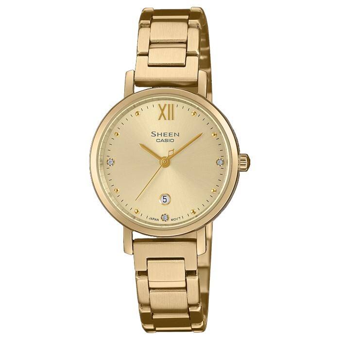Pre-owned Casio Sheen Series She-4540g-9a Minimalist Design Watch【shipping From Taiwan】
