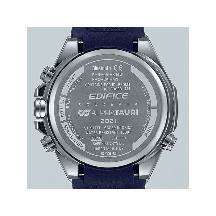 Pre-owned Casio Last Stock】 Edifice Ecb-10at-1a Bluetooth Racing Limited Edition Watch