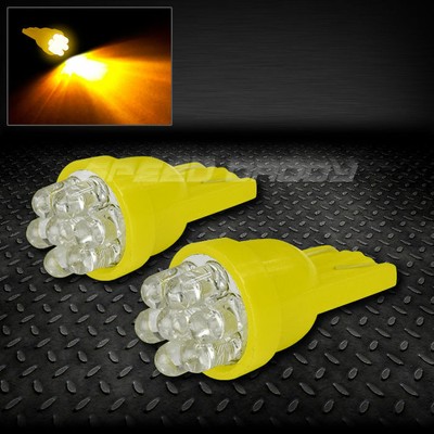 ПАРА ЛАМП НАКАЛИВАНИЯ T10 194 168 501 W5W ЯНТАРНОГО ЦВЕТА С ВНУТРЕННИМ КУПОЛОМ /ЛАМПОЧКИ СО СВЕТОДИОДОМ 7X3 ММ