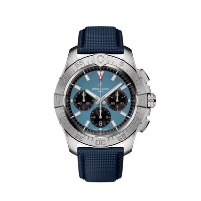 Breitling AB0147101C1X1 AVENGER B01 STL CASE CRYSTAL BCK BLUE BLK SUBDIAL 44MM
