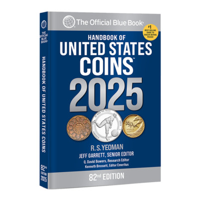 2025 Blue Book, Handbook of U.S. Coins Softcover, 82nd Ed.