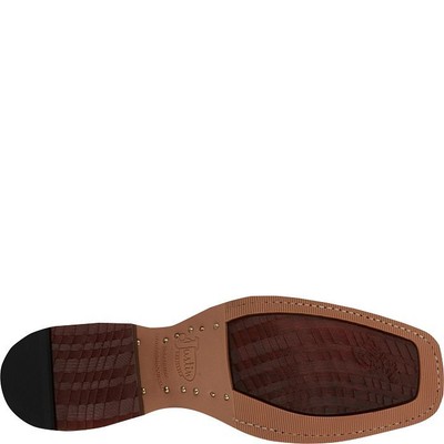 JUSTIN BOOTS JUSTIN MEN'S BR385 FERGUS 11" GOLDEN OAK (BROWN) MEDIUM SQUARE TOE WESTERN BOOTS