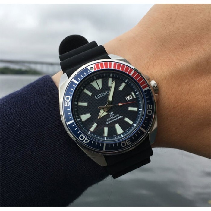 Pre-owned Seiko Prospex Automatic Srpb53k1 Samurai Dive Watch Free Fedex