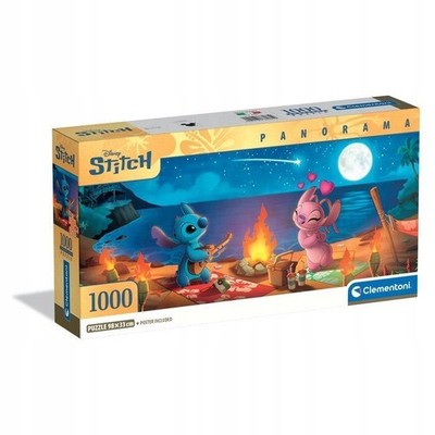 Clementoni 1000pc Stitch Panorama Compact Disney Jigsaw Puzzle New