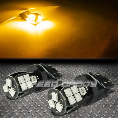 18 СВЕТОДИОДНЫХ ЛАМПОЧЕК SMD 18SMD 7443 W3X16Q ЯНТАРНОГО ЦВЕТА 5050 LED ДЛЯ ОСВЕЩЕНИЯ ПОВОРОТА/СИГНАЛА ПОВОРОТА/ЗАДНЕГО ХОДА/ТОРМОЗА/СТОП-СИГНАЛА