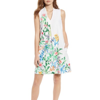 

Женское платье прямого кроя Tommy Bahama Tambay, белое, Белый