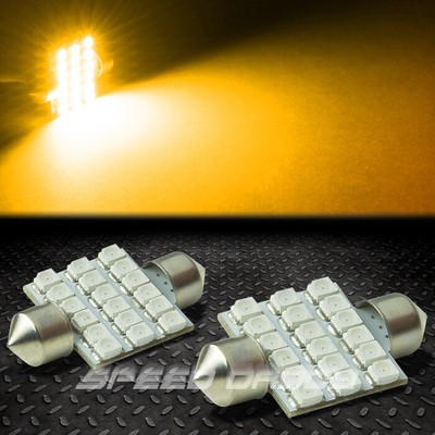 2 X 18 SMD 18SMD 36 ММ ЯНТАРНЫЙ 3528 5050 СВЕТОДИОДНЫЙ СВЕТИЛЬНИК ДЛЯ ВНУТРЕННЕГО ОСВЕЩЕНИЯ КУПОЛА/КАРТЫ