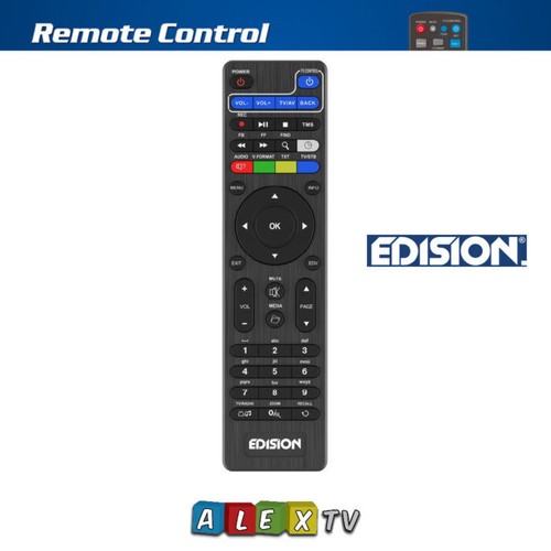 Edision Proton S2 HD Genuine Replacement RCU Remote Control EDI-RCU 2 Slim