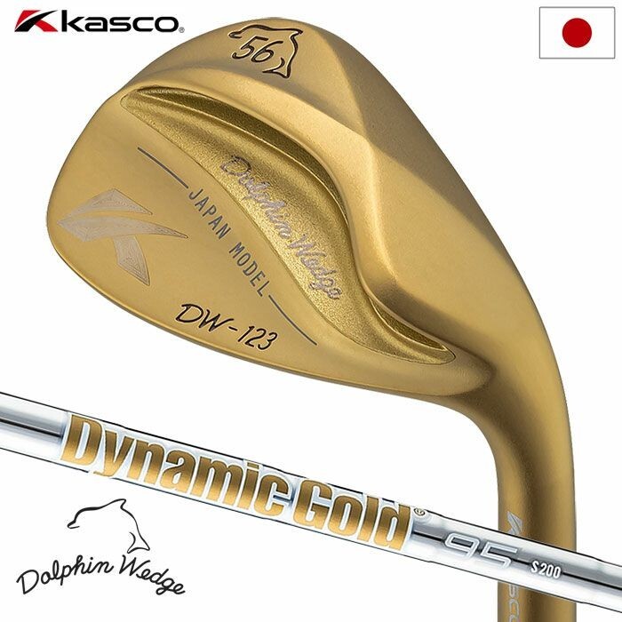 KASCO DOLPHIN WEDGE DW-123 Gold Straight Neck DynamicGold95 Golf