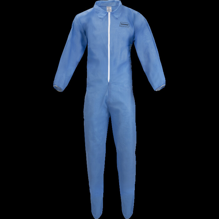 New Box of 25 Ironwear 1601-W Disposable Coveralls, White Size 5XL